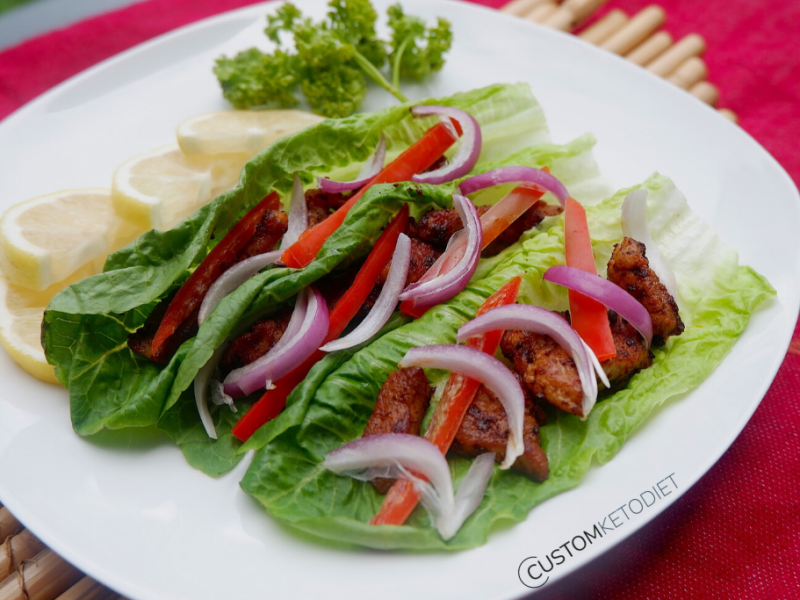 Keto Pork Fajita Lettuce&nbsp;Wrap